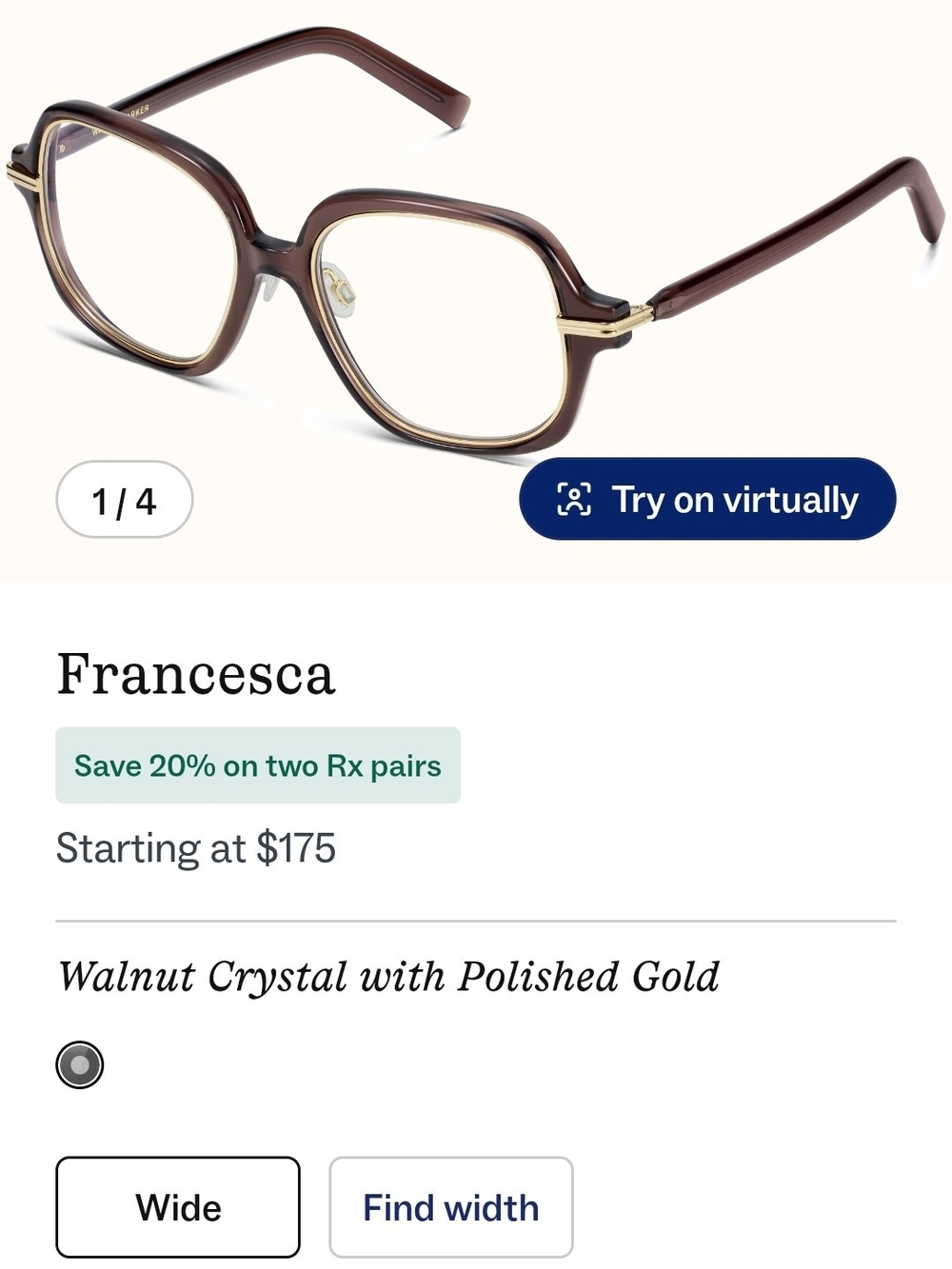 Warby Parker Francesca